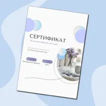 Сертификат об окончании образовательного курса