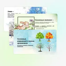 Презентация по биологии 5 класс: «Сезонные изменения в жизни организмов»