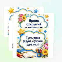 Украшение кабинета ко Дню учителя (речевые облачка)