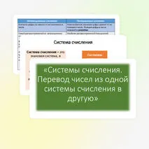 Презентация «Системы счисления. Перевод чисел из одной системы счисления в другую»