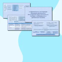 Презентация с теорией для подготовки к ОГЭ И ЕГЭ по теме «1.3 Деятельность»