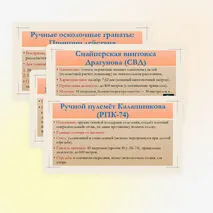 Презентация по ОБЗР для 8 класса на тему: Виды, назначение и тактико-технические характеристики стрелкового оружия и ручных гранат Вооруженных Сил Российской Федерации (огневая подготовка).
