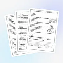 Проверочная работа по разделу 