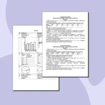 Контрольная работа Представление данных. Описательная статистика 7 класс