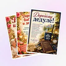 Открытки для бабушек и дедушек
