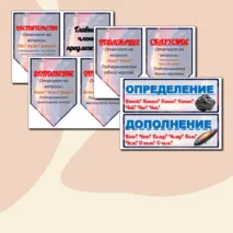 Наглядный материал на доску «Члены предложения» для 2-4 классов.