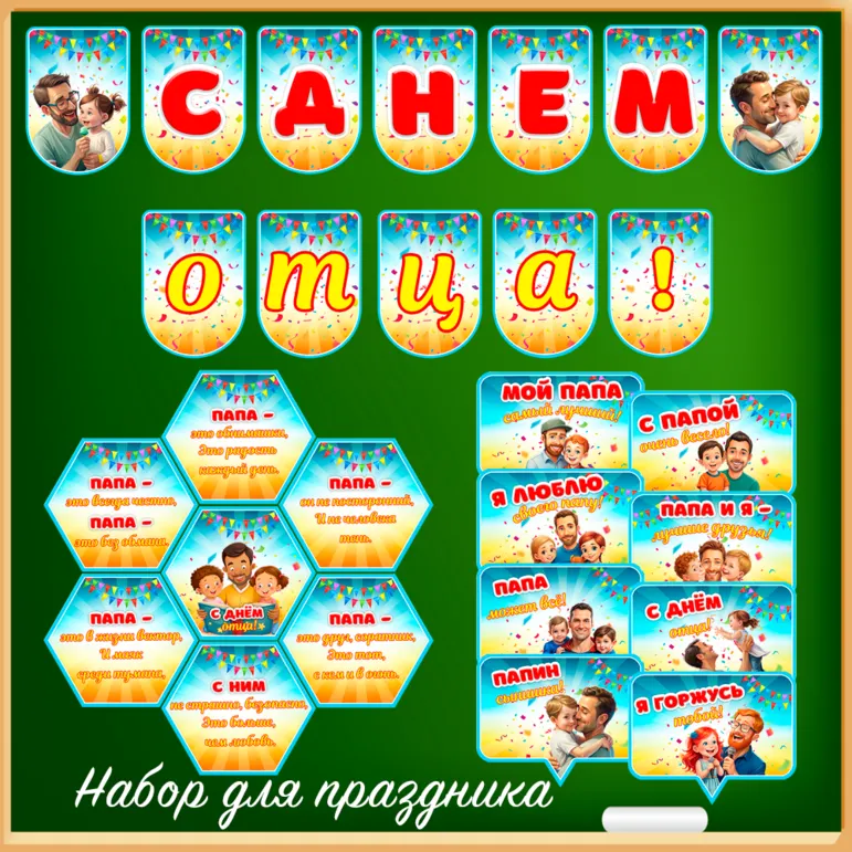 «День отца» - набор для оформления класса
