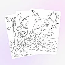 Раскраски для детей «Всемирный день моря» (10 раскрасок)