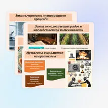 Презентация по биологии «Мутационная изменчивость» 10 класс (углубленный уровень)