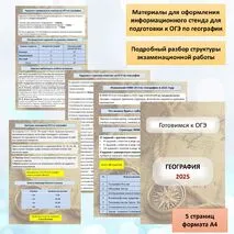 Материалы для оформления информационного стенда 