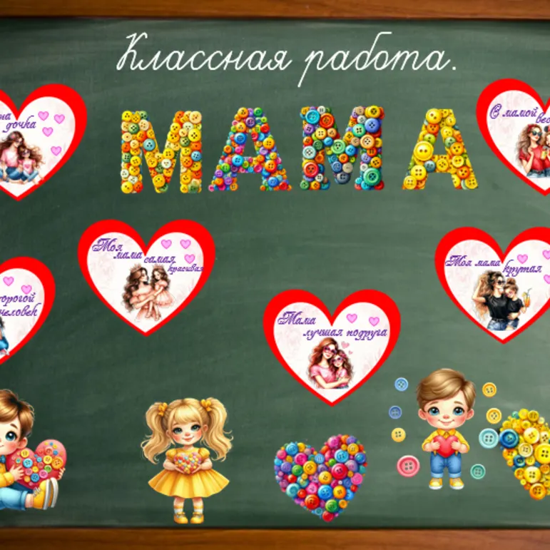 Разговоры о важном. Оформление доски на день матери