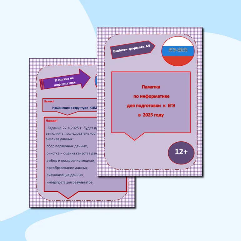 Памятка по информатике для подготовки к ЕГЭ-2025