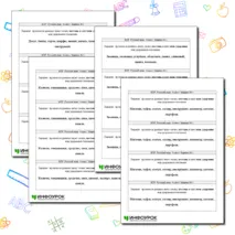 Карточки-пятиминутки. Подготовка к ВПР по русскому языку 4 класс. Задание № 1.