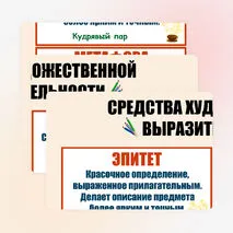 Средства художественной выразительности. Наглядный материал