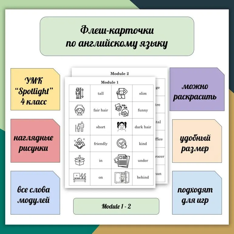 Флеш-карточки по английскому языку 