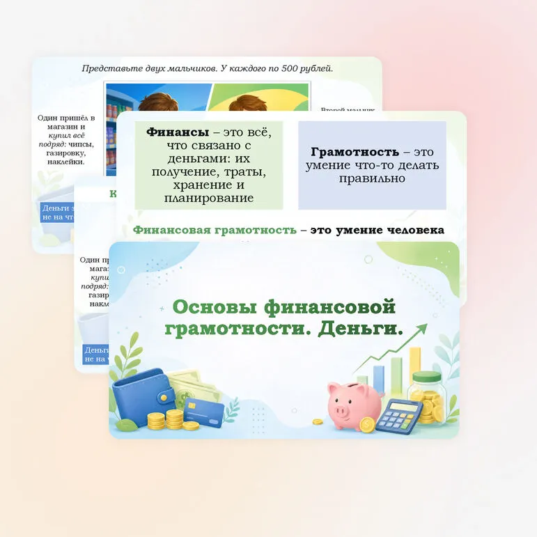 Презентация по теме: Основы финансовой грамотности. Деньги.