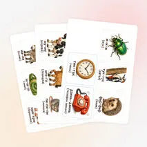 Логопедические карточки для звукоподражания
