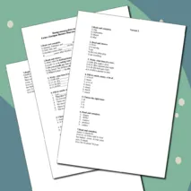 Контрольная работа по английскому языку за 2 четверть, 4 класс