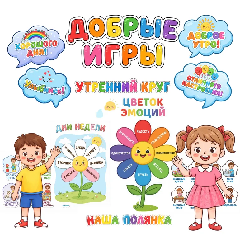 Утренний круг. Добрые игры