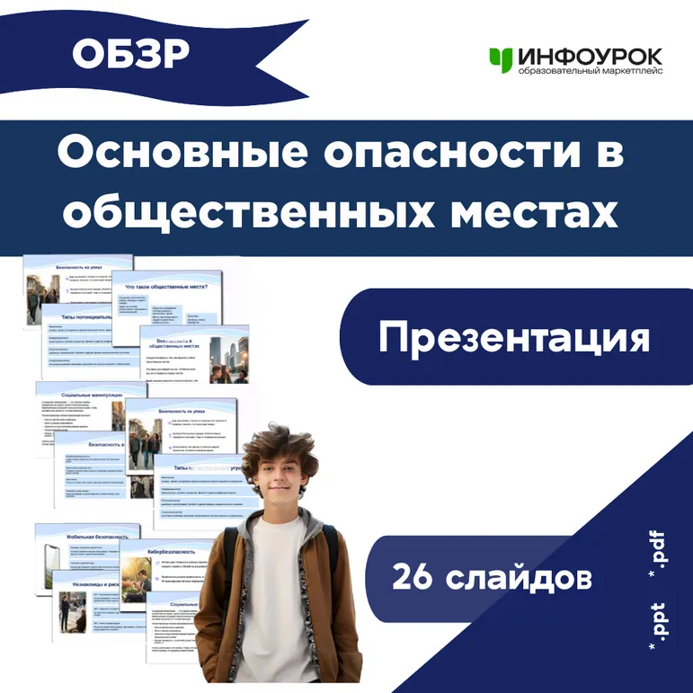 Презентация по ОБЗР «Основные опасности в общественных местах»