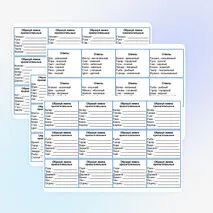 Карточки-вклейки по русскому языку «Имя прилагательное»