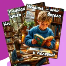 Всероссийский день чтения. 9 октября. Материалы для оформления стенда + закладки и наклейки.
