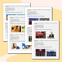 Задания для отработки устной части ЕГЭ по английскому языку (сравнение картинок)