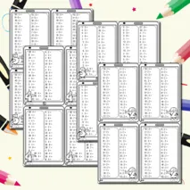 Карточки- пятиминутки по математике по теме «Таблица умножения чисел 2,3,4,5,6,7,8,9» .Математика. 2класс.