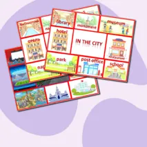 Дидактическая игра In the city. В городе