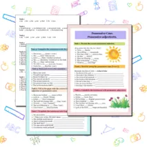 Рабочий лист по английскому языку «Possessive Case & Possessive Adjectives»