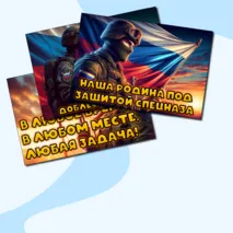День подразделений специального назначения (День спецназа) набор плакатов для оформления