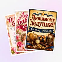 Открытки для бабушек и дедушек