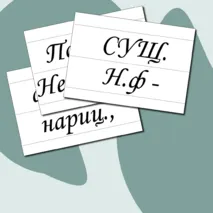 Дидактический материал для доски/Морфологический разбор имени существительного/Подготовка к ВПР