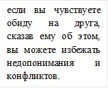 если вы чувствуете обиду на друга, сказав ему об этом, вы можете избежать недопонимания и конфликтов.