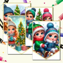 Зимние флажки 