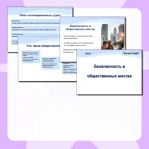 Презентация по ОБЗР «Основные опасности в общественных местах»