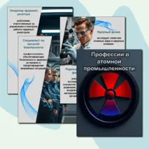 Россия индустриальная: атомная промышленность. Профессии. Листы для оформления.