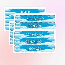Оформление кабинета «Погода»