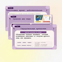 «Действительные и страдательные причастия», русский язык, 7 класс.