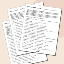 Рабочие листы на тему «Английский артикль. Практикум»