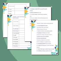 Рабочий лист «Time Expressions in Tenses»