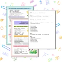 Рабочий лист по английскому языку «Possessive Case & Possessive Adjectives»
