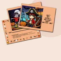 Halloween. Speaking cards.