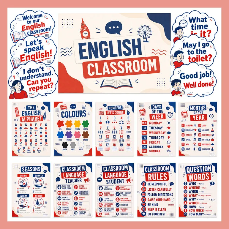 Оформление кабинета английского языка «English Classroom»