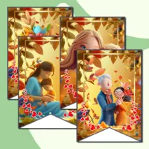 Флажки для украшения класса 