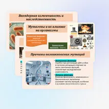 Презентация по биологии «Мутационная изменчивость» 10 класс (углубленный уровень)