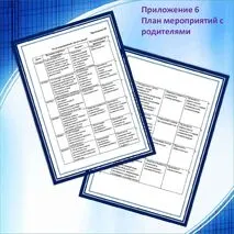 «План мероприятий с родителями» слушателя курсов учителя-дефектолога стажировочной площадки