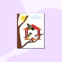 Книжка-раскраска для детей на тему «Синичкин день!»