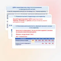 Презентация «Характеристика химического элемента по его положению в Периодической системе Д. И. Менделеева»
