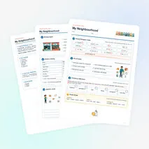 Рабочий лист по английскому языку «My Neighbourhood» (Spotlight 6, Module 2c)